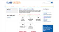 Desktop Screenshot of mathcomm.org